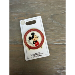 Disney pin authentic Hot Mickey Mouse plate shanghai disneyland 2024